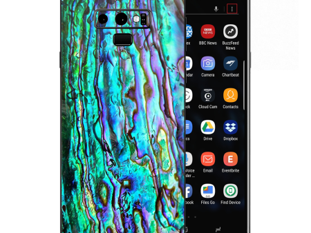 Abalone Ripples Green Blue Purple Shells Samsung Galaxy Note 9 Skin Discount