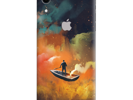 Orange Red Blue Galaxy Boat Apple iPhone XR Skin Online now