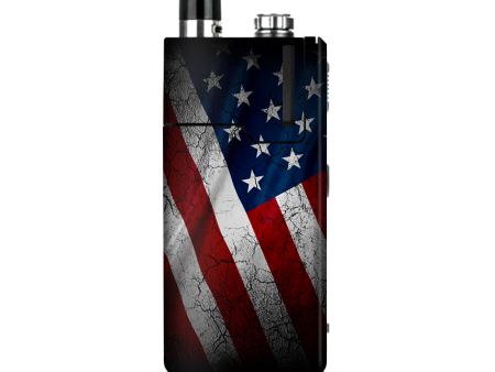 American Flag Distressed Wave Lost Orion Q Skin Fashion