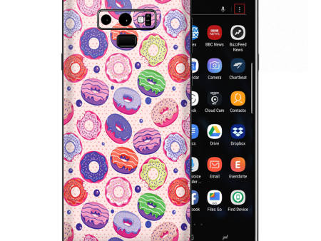 Yummy Donuts Doughnuts Pink Samsung Galaxy Note 9 Skin For Discount