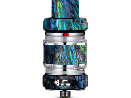 Abalone Shell Green Swirl Blue Gold Freemax Mesh Pro Tank Skin Sale