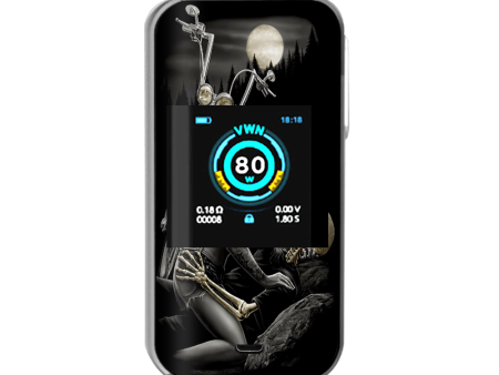 Biker Skeleton Full Moon Tattoo Vaporesso Luxe Nano Kit Skin Online now