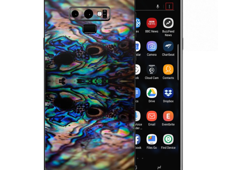 Abalone Blue Black Shell Design Samsung Galaxy Note 9 Skin Online Sale