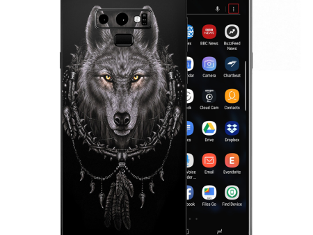 Wolf Dreamcatcher Back White Samsung Galaxy Note 9 Skin Online Hot Sale