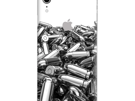 Silver Bullets Polished Black White Apple iPhone XR Skin Online Sale