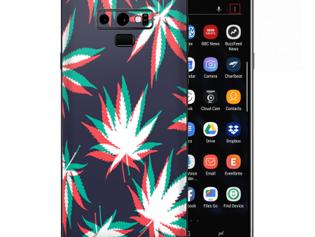 3D Holographic Week Pot Leaf Samsung Galaxy Note 9 Skin Fashion