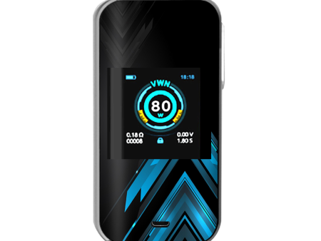 Black Blue Sharp Design Edge Vaporesso Luxe Nano Kit Skin Online Sale