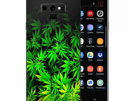 Weed Green Bud Marijuana Leaves Samsung Galaxy Note 9 Skin Online now