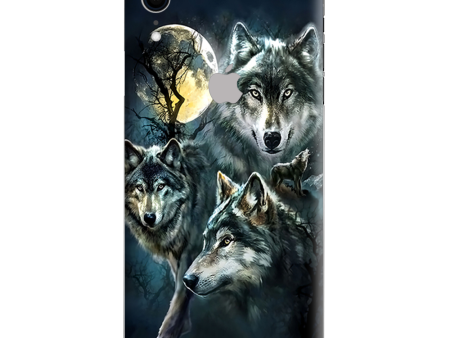 3 Wolves Moonlight Apple iPhone XR Skin Discount