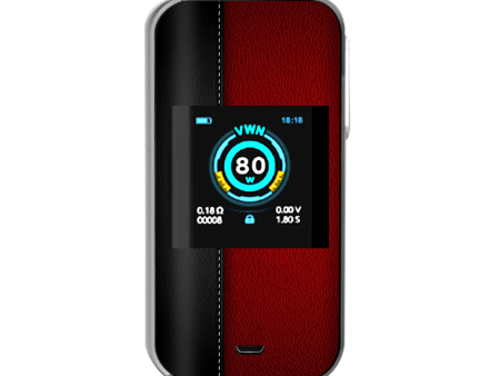 Black And Red Leather Pattern Vaporesso Luxe Nano Kit Skin Hot on Sale