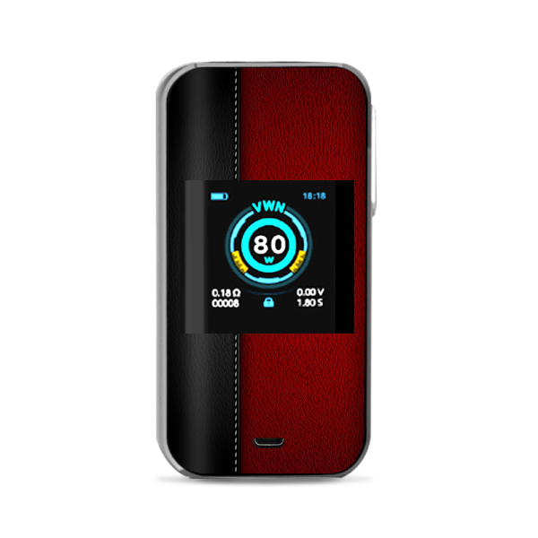 Black And Red Leather Pattern Vaporesso Luxe Nano Kit Skin Hot on Sale