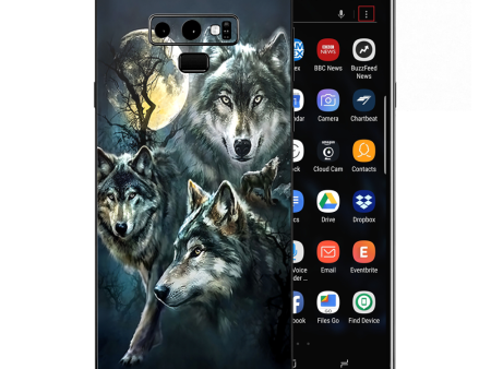 3 Wolves Moonlight Samsung Galaxy Note 9 Skin Online