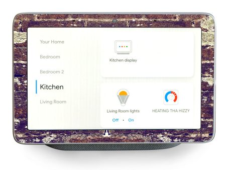 Aged Used Rough Dirty Brick Wall Panel Google Home Hub Skin Supply