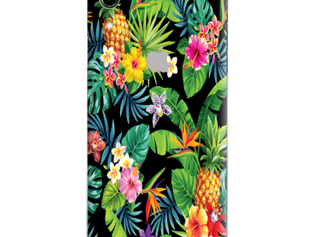 Tropical Flowers Pineapple Hibiscus Hawaii Apple iPhone XR Skin For Sale