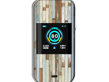 Beach Wood Panels Teal White Wash Vaporesso Luxe Nano Kit Skin Cheap