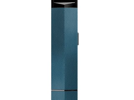 Blue Teal Leather Pattern Look Suorin Edge Pod System Skin For Discount