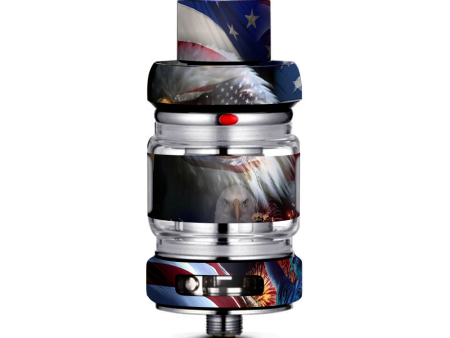 Usa Bald Eagle In Flag Freemax Mesh Pro Tank Skin Cheap