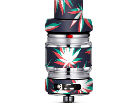 3D Holographic Week Pot Leaf Freemax Mesh Pro Tank Skin Hot on Sale