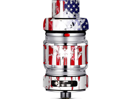 U.S.A. Flag Skull Drip Freemax Mesh Pro Tank Skin For Sale