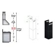 ZLINE 2-12 in. Short Chimney Pieces for 7 ft. to 8 ft. Ceilings in Black Stainless (SK-BSKBN) Sale