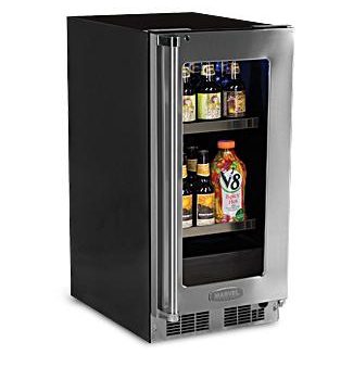 15  Beverage Center - Panel Overlay Frame Glass Door - Integrated Left Hinge Hot on Sale